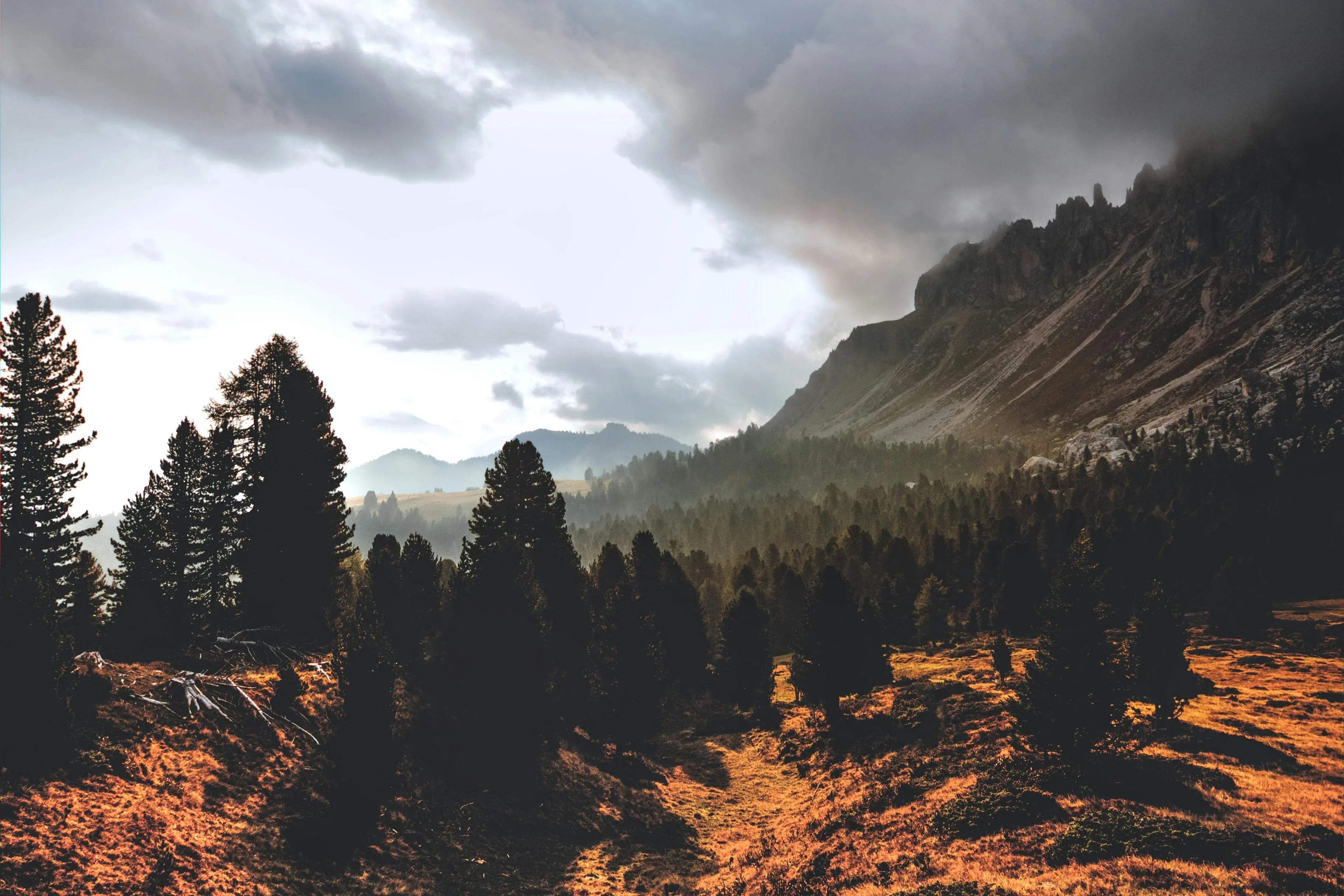 Mountain landscape representing considered sustainable living