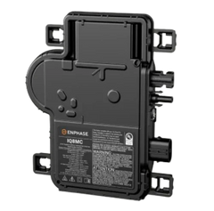 Enphase IQ8MC microinverter black solar power device with mounting brackets