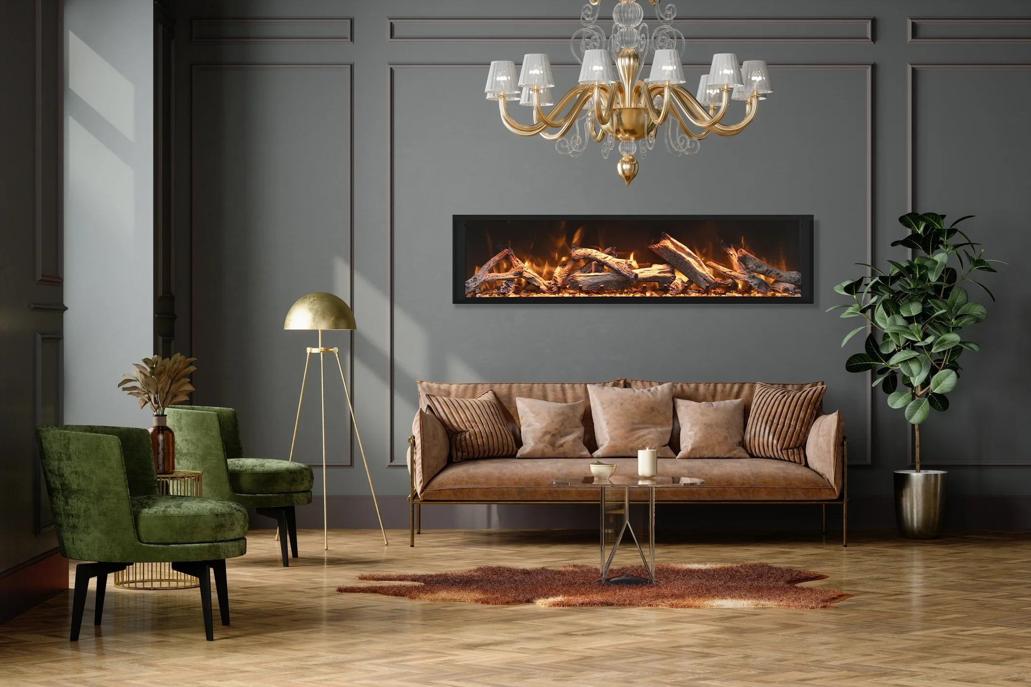 Remii Extra Tall Electric Fireplace - Green Vista Living
