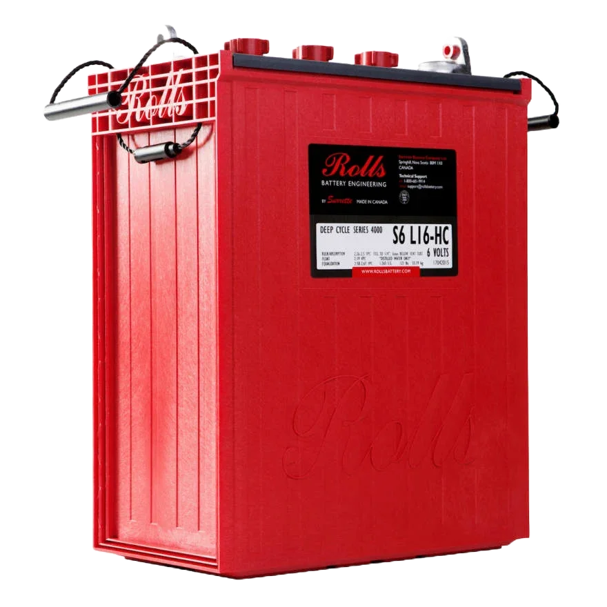 Rolls L-16 Battery 445Ah 6V 2.7 kWh | Lead Acid S6-L16-HC - Green Vista Living