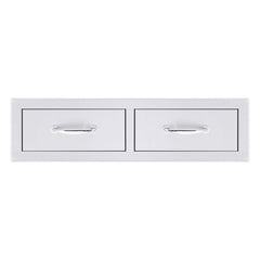 Summerset 32" Stainless Steel Flush Mount Horizontal Double Access Drawer SSDR2-32H