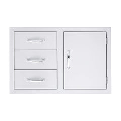 Summerset 33" Stainless Steel Triple Drawer & Access Door Combo SSDC3-33