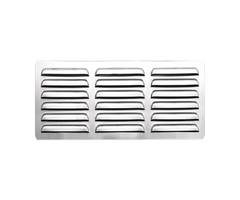 Summerset 6x12-inch Stainless Steel Island Vent Panel with Masonry Frame Return - SSIV-12M