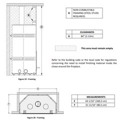 Valcourt St-Laurent Linear Wood Burning Fireplace - FP16