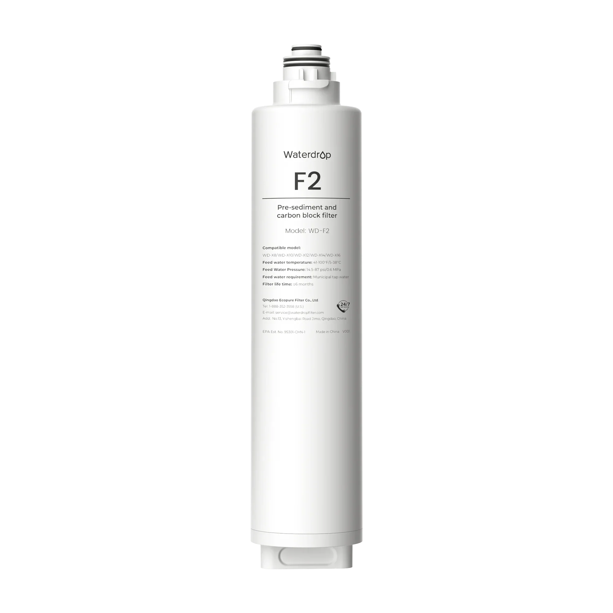F2 Filter for Waterdrop X Series Reverse Osmosis System - Green Vista Living