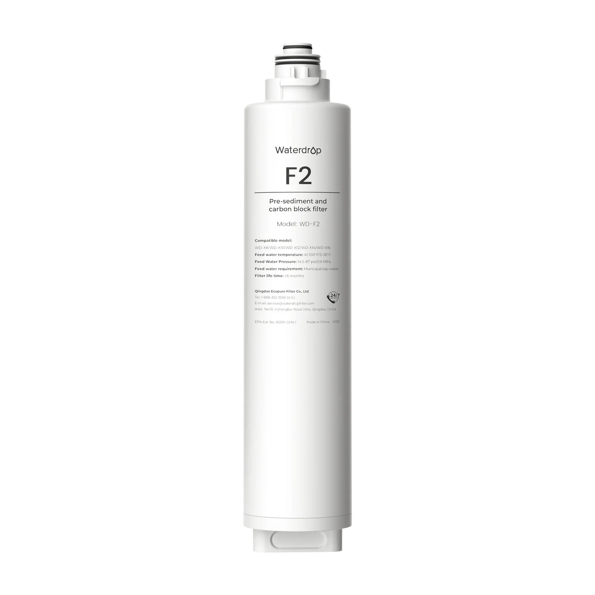 F2 Filter for Waterdrop X Series Reverse Osmosis System - Green Vista Living