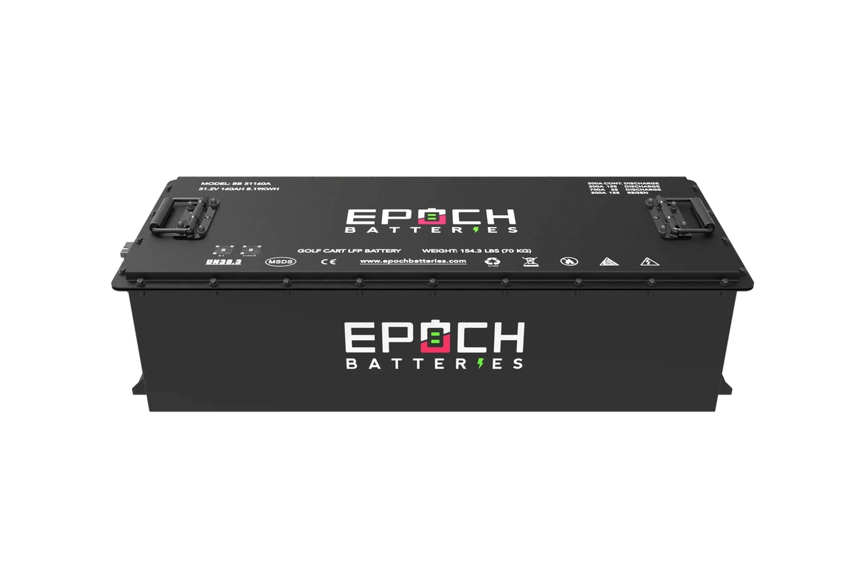 Epoch Batteries 48V 160Ah Lithium (LiFePO4) Golf Cart Battery - Complete Kit - Green Vista Living