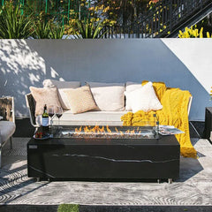 Elementi Plus - Varna Marble Porcelain Fire Table 60" - Green Vista Living