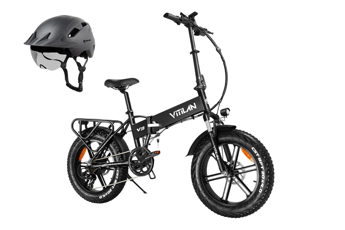 Vitilan V3 2.0 Folding Fat Tires Adult All Terrain Electric Bike Vitilan