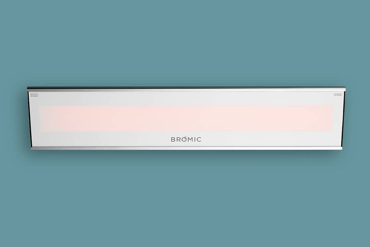 Bromic Heaters Platinum Marine Smart-Heat 2300 Watt Radiant Infrared Outdoor Electric Heater | White | 208V