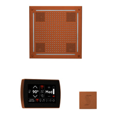 ThermaSol Wellness Steam Package with SignaTouch Control, HydroVive 18 Rainhead, SteamVection Square